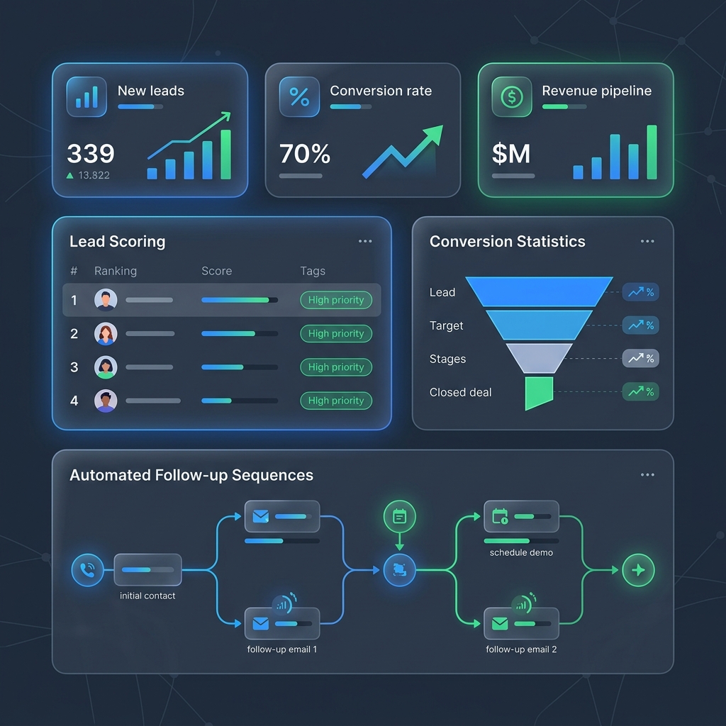 Sales Automation Dashboard Mockup